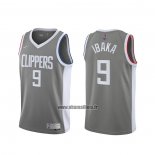 Maillot Los Angeles Clippers Serge Ibaka No 9 Earned 2020-21 Gris