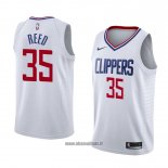 Maillot Los Angeles Clippers Willie Reed No 35 Association 2018 Blanc