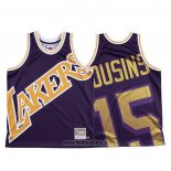 Maillot Los Angeles Lakers Demarcus Cousins NO 15 Mitchell & Ness Big Face Volet