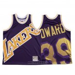 Maillot Los Angeles Lakers Dwight Howard NO 39 Mitchell & Ness Big Face Volet