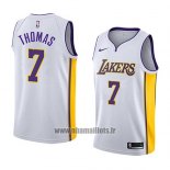 Maillot Los Angeles Lakers Isaiah Thomas No 7 Association 2018 Blanc