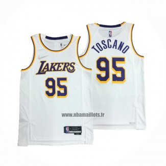 Maillot Los Angeles Lakers Juan Toscano-Anderson NO 95 Association 2021-22 Blanc