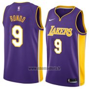 Maillot Los Angeles Lakers Rajon Rondo No 9 Statement 2018 Volet