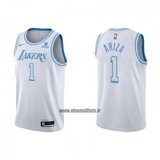 Maillot Los Angeles Lakers Trevor Ariza NO 1 Ville 2021-22 Blanc