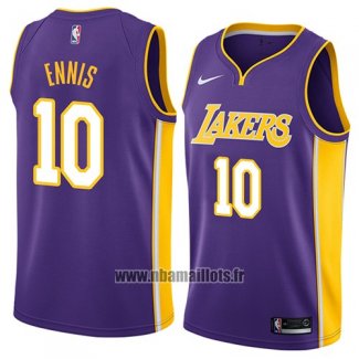 Maillot Los Angeles Lakers Tyler Ennis No 10 Statement 2018 Volet