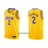 Maillot Los Angeles Lakers Wayne Ellington NO 2 75th Anniversary 2021-22 Jaune