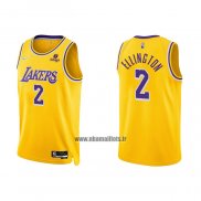 Maillot Los Angeles Lakers Wayne Ellington NO 2 75th Anniversary 2021-22 Jaune