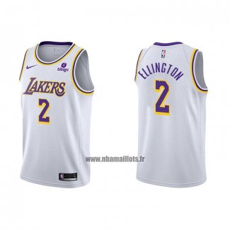 Maillot Los Angeles Lakers Wayne Ellington NO 2 Association 2021-22 Blanc