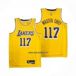 Maillot Los Angeles Lakers x X-box Master Chief NO 117 Jaune