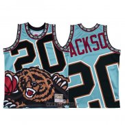 Maillot Memphis Grizzlies Josh Jackson NO 20 Mitchell & Ness Big Face Vert