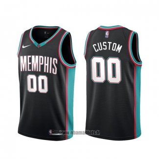 Maillot Memphis Grizzlies Personnalise Classic Edition Noir