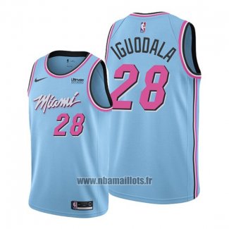 Maillot Miami Heat Andre Iguodala No 28 Ville 2019-20 Bleu