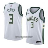 Maillot Milwaukee Bucks Jason Terry No 3 Association 2018 Blanc