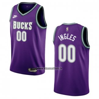 Maillot Milwaukee Bucks Joe Ingles NO 00 Classic 2022-23 Volet