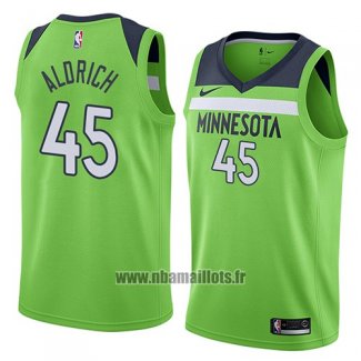 Maillot Minnesota Timberwolves Cole Aldrich No 45 Statement 2018 Vert