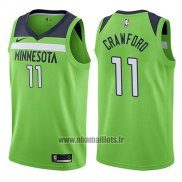 Maillot Minnesota Timberwolves Jamal Murray No 11 Crawford Statement 2017-18 Vert