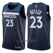 Maillot Minnesota Timberwolves Jimmy Butler No 23 2017-18 Bleu
