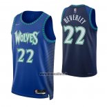 Maillot Minnesota Timberwolves Patrick Beverley NO 22 Ville 2021-22 Bleu