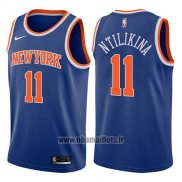 Maillot New York Knicks Frank Ntilikina No 11 Icon 2017-18 Bleu