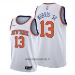 Maillot New York Knicks Marcus Morris Sr. No 13 Association Blanc