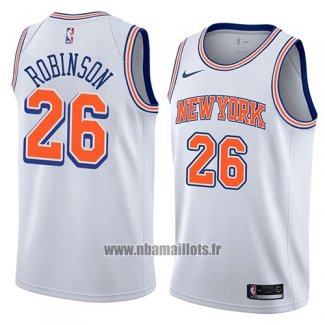 Maillot New York Knicks Mitchell Robinson No 26 Statement 2018 Blanc