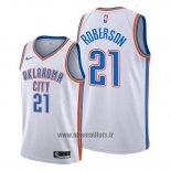 Maillot Oklahoma City Thunder Andre Roberson No 21 Association Blanc