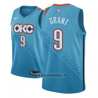 Maillot Oklahoma City Thunder Jerami Grant No 9 Ville 2018-19 Bleu