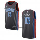 Maillot Oklahoma City Thunder Ousmane Dieng NO 13 Ville 2022-23 Gris