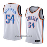 Maillot Oklahoma City Thunder Patrick Patterson No 54 Association 2018 Blanc