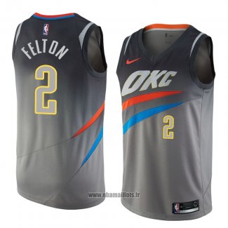 Maillot Oklahoma City Thunder Raymond Felton No 2 Ville 2018 Gris