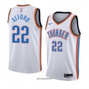 Maillot Oklahoma City Thunderr Bryce Alford No 22 Association 2018 Blanc