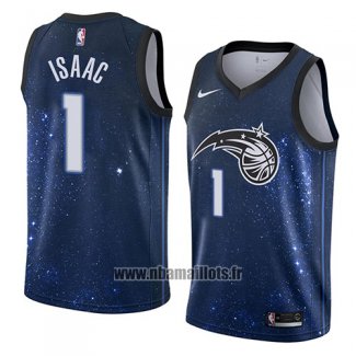 Maillot Orlando Magic Jonathan Isaac No 1 Ville 2018 Bleu