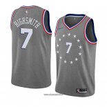 Maillot Philadelphia 76ers Haywood Highsmith No 7 Ville 2018-19 Gris