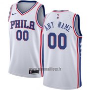 Maillot Philadelphia 76ers Personnalise 2017-18 Blanc