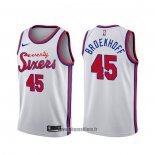 Maillot Philadelphia 76ers Ryan Broekhoff NO 45 Classic Blanc