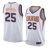 Maillot Phoenix Suns Mikal Bridges No 25 Association 2018 Blanc