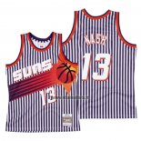 Maillot Phoenix Suns Steve Nash NO 13 Mitchell & Ness 1996-97 Blanc