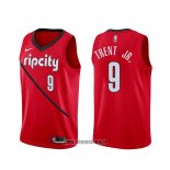 Maillot Portland Trail Blazers Gary Trent Jr. NO 9 Earned Rouge