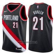 Maillot Portland Trail Blazers Noah Vonleh No 21 Swingman Icon 2017-18 Noir