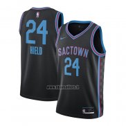 Maillot Sacramento Kings Buddy Hield No 24 Ville 2020-21 Noir