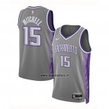 Maillot Sacramento Kings Davion Mitchell NO 15 Ville 2022-23 Gris