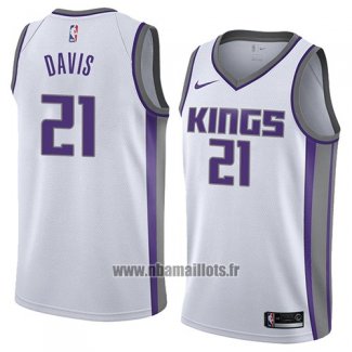 Maillot Sacramento Kings Deyonta Davis No 21 Association 2018 Blanc