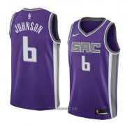 Maillot Sacramento Kings Joe Johnson No 6 Icon 2018 Volet