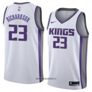 Maillot Sacramento Kings Malachi Richardson No 23 Association 2018 Blanc