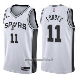 Maillot San Antonio Spurs Bryn Forbes No 11 Swingman Association 2017-18 Blanc