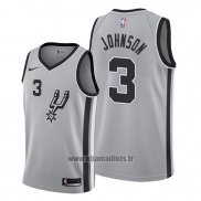 Maillot San Antonio Spurs Keldon Johnson No 3 Statement 2019-20 Gris