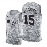 Maillot San Antonio Spurs Quinndary Weatherspoon No 15 Earned 2019-20 Camuflaje