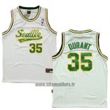 Maillot Seattle Supersonics Kevin Durant No 35 Historic Blanc2