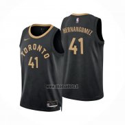 Maillot Tornto Raptors Juancho Hernangomez NO 41 Ville 2022-23 Noir