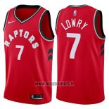 Maillot Tornto Raptors Kyle Lowry No 7 2017-18 Rouge
